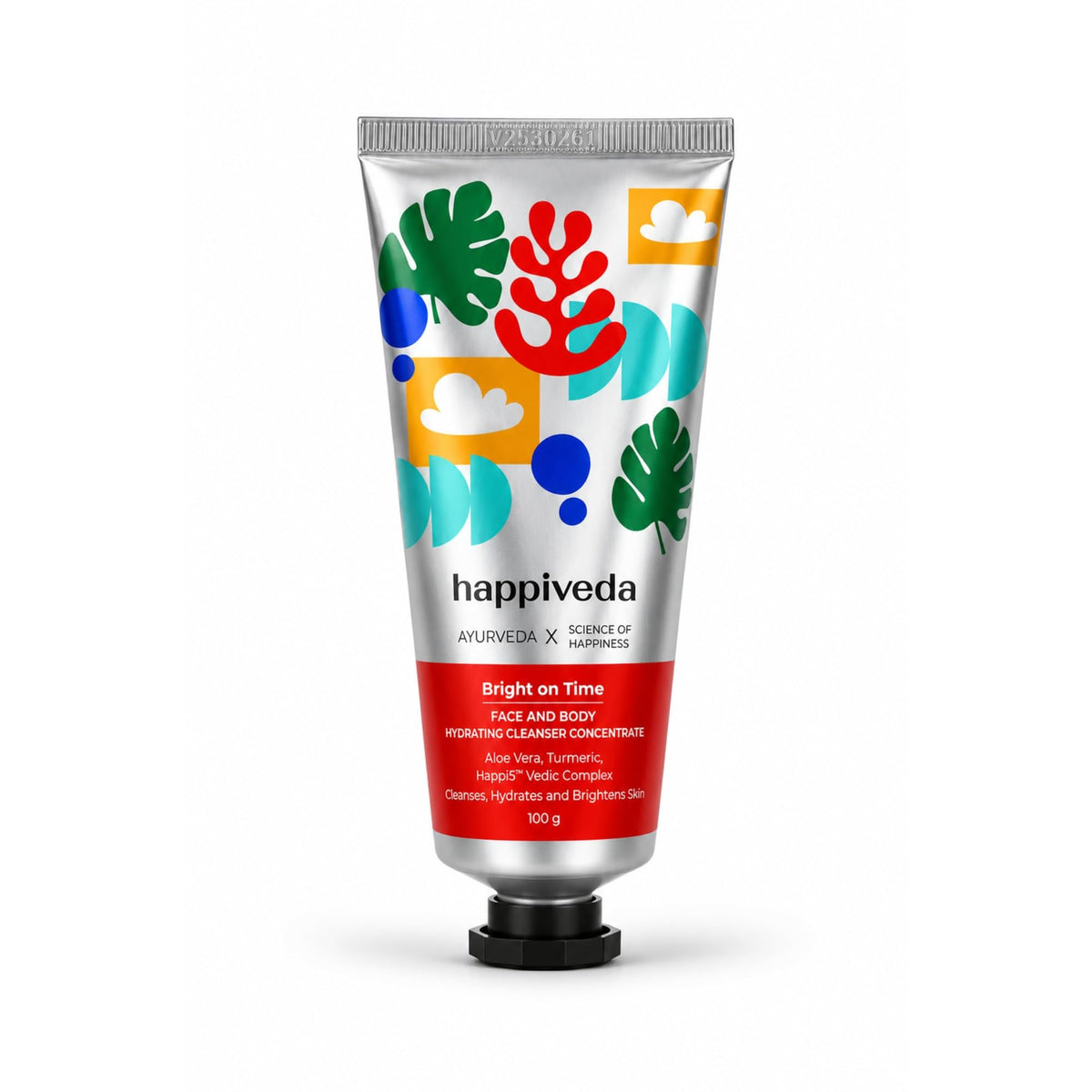 India's 1st Ayurvedic Waterless Face Wash & Body Cleanser, Bright on Time Hydrating Cleanser Concentrate, 2-in-1 Non-Drying Formula, Cleanses, Hydrates & Bright
