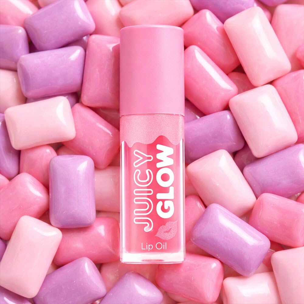 Daily Life Forever52 Juicy Glow Lip Oil – Hydrating Tinted Lip Gloss, Plumping & Nourishing Formula | Non-Sticky, High Shine Gloss | Sheer Juicy Tint for Soft Lips (Bubblegum-02, Juicy Lip Glow) | Hydrating Lip Oil