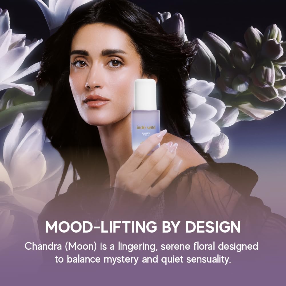 indē wild Chandra Hair & Body Mist | Non-Irritating, Non-Drying | Fruity, Warm, Rich | Tuberose, Patchouli, Pink Berries & Vanilla Beans | 60ml