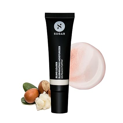 SUGAR Cosmetics Bling Leader Illuminating Moisturizer | Strobe Cream with Vitamin E | Lightweight | Protects against Pollution | 25ml 01 Gold Diggin