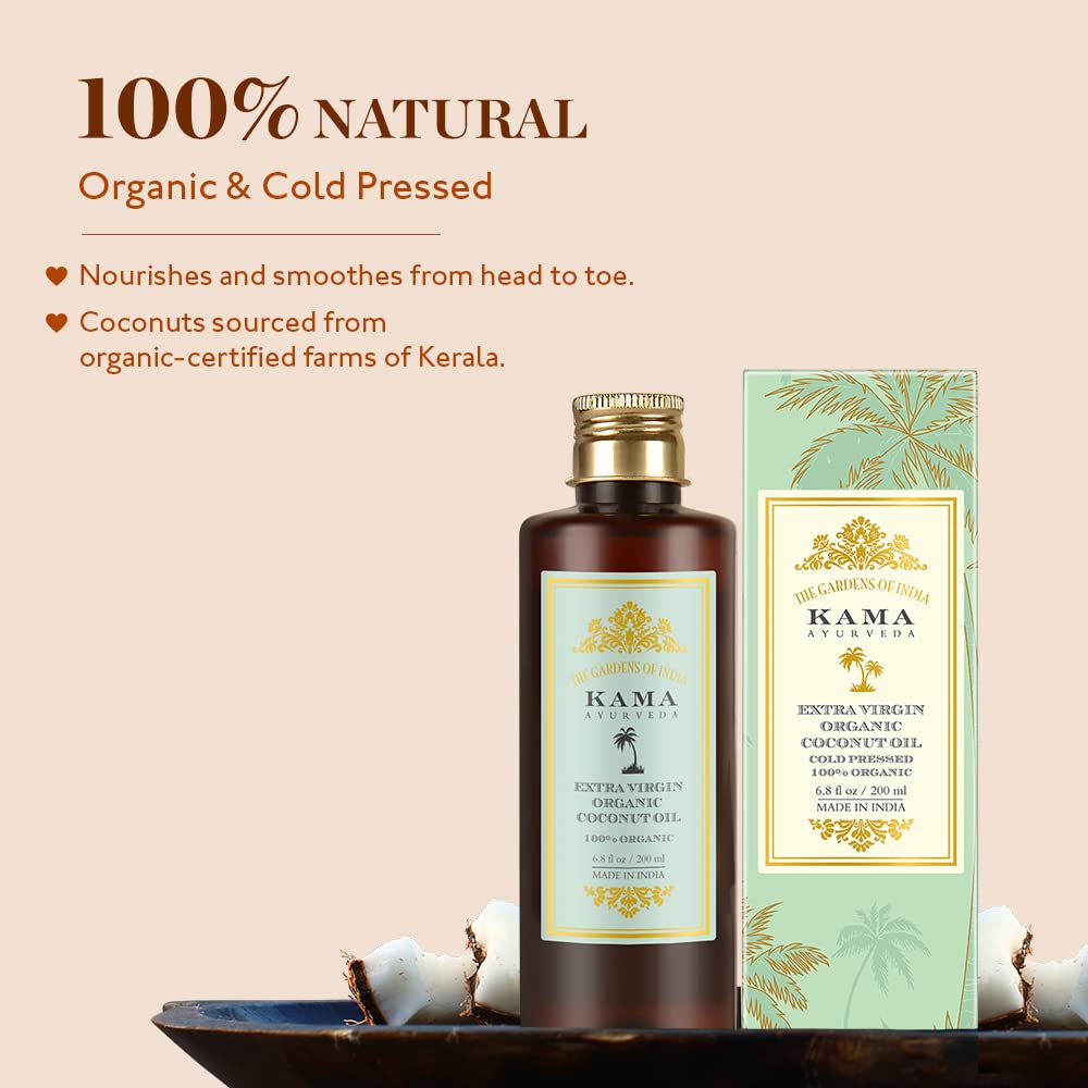 Kama Ayurveda Organic Neem Oil & Kama Ayurveda Extra Virgin Organic Coconut Oil - 50ml Combo