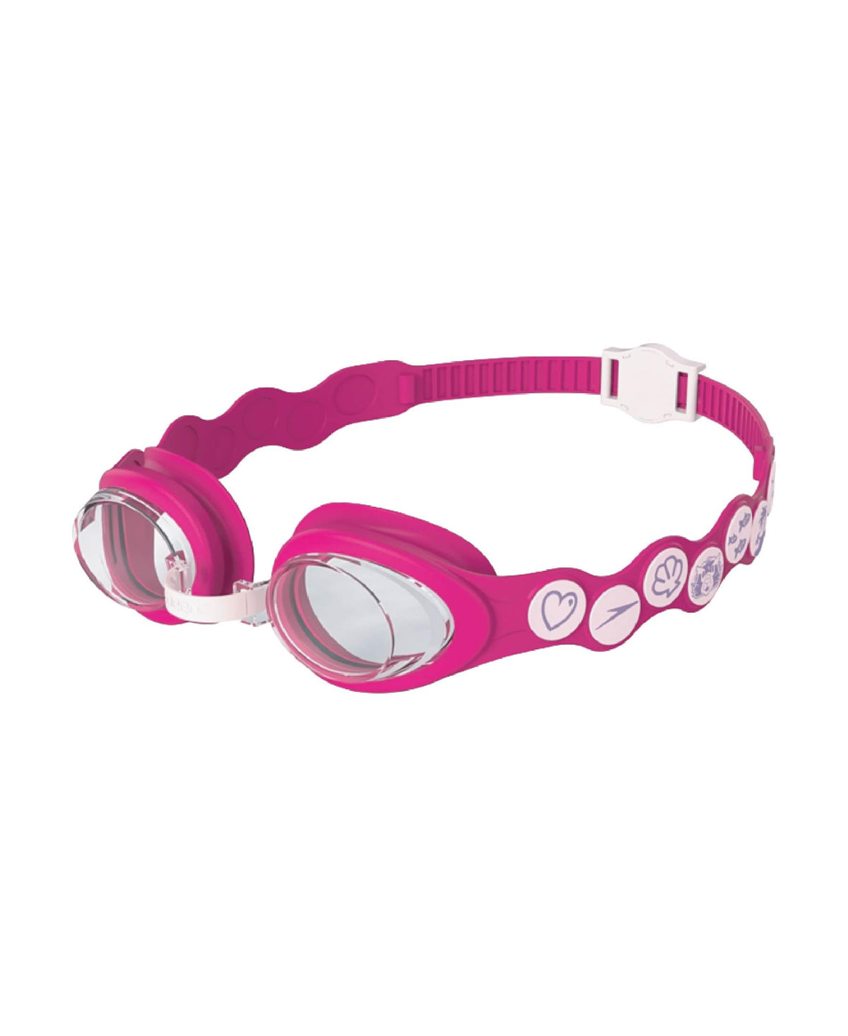 Speedo Unisex Kids Sea Squad Mask Tint-Lens Swim Goggles for Tot's (Age Range - 6-14 Years) - Blue & Green Pink/White