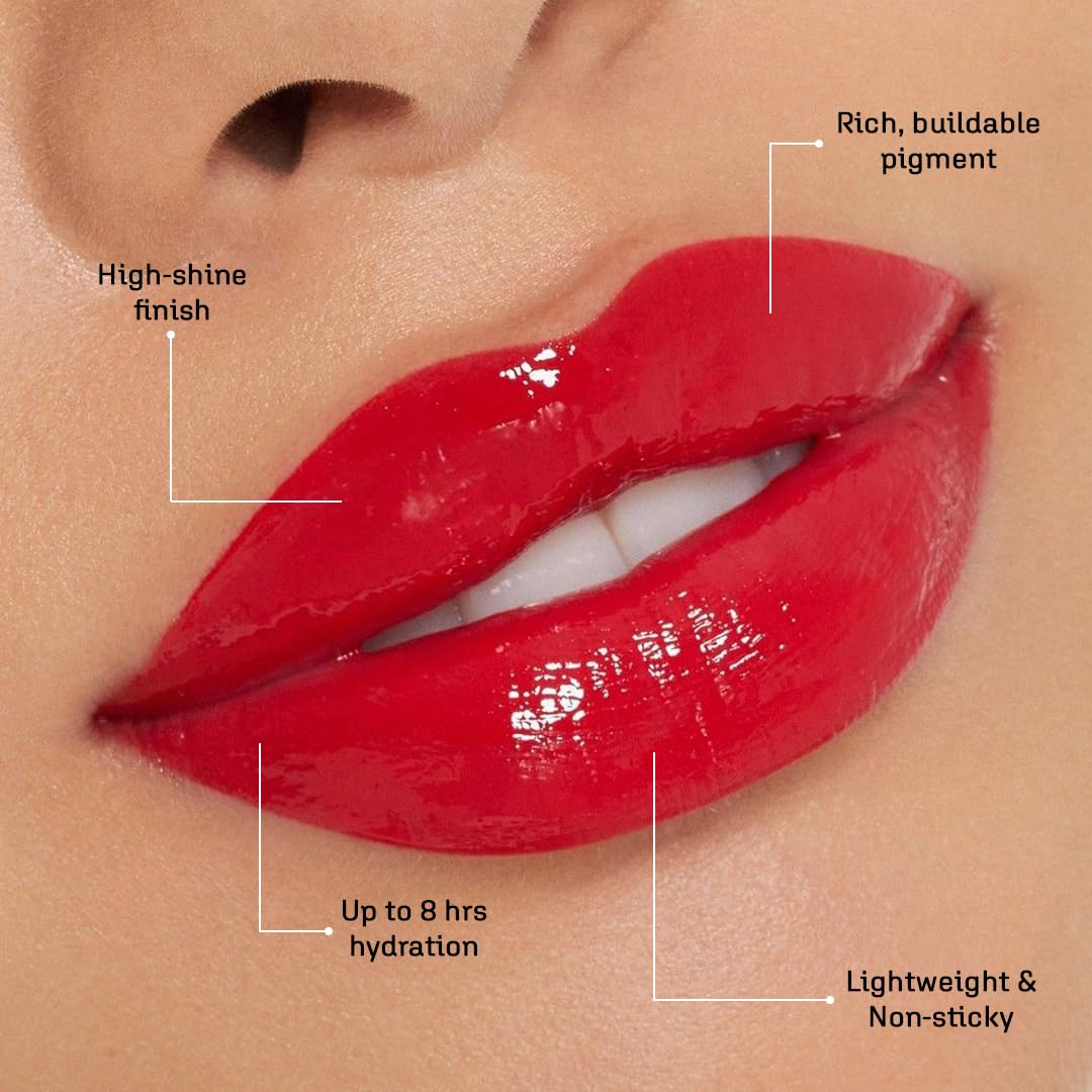Colors Queen Gloss Stick | Lightweight & Non-Sticky Lip Gloss | Smooth 8 Hrs Hydrating Formula | High Shine Lipstick for Women Enriched with Shea Butter, Vitamin E & Squalane (01 - Mauve Macaron, 3.6g)