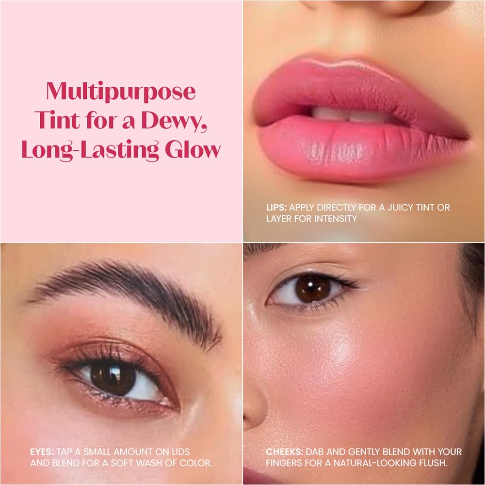 ETUDE Dear Darling Water Gel Luminous Lip & Cheek Tint| Long Lasting, Waterproof, Smudgeproof |Korean Makeup|Shade-05,Grapefruit Ade-9gm