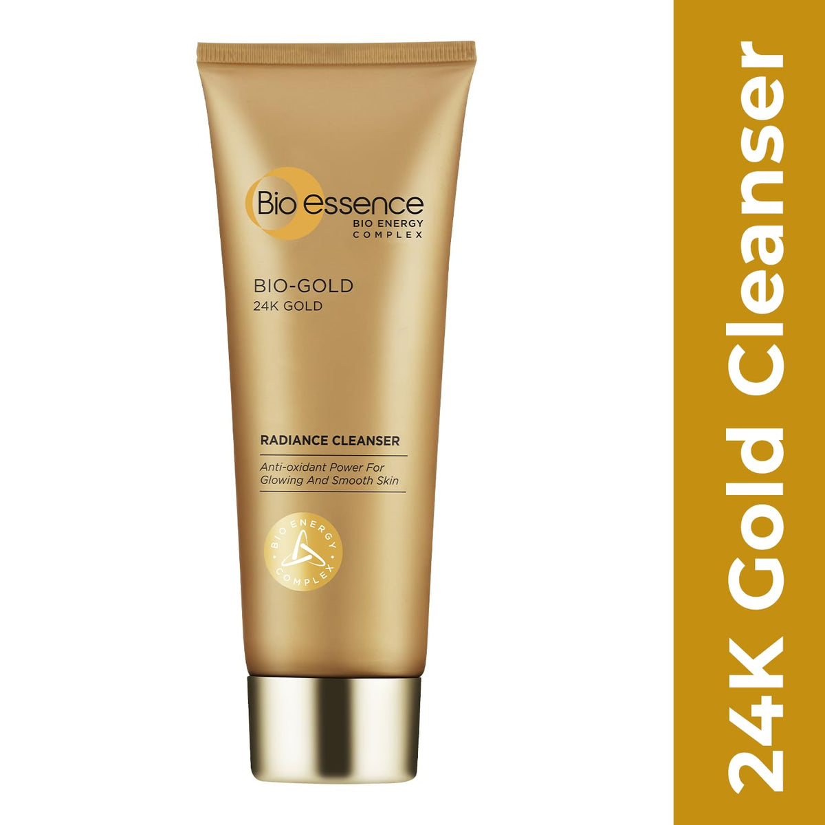 Bio Essence 24K Gold Radiance Face Cleanser, Niacinamide Face Wash for Women, Collagen Amino Acid, Hydrating Face Cleanser for Glowing Skin, Ideal for All Skin