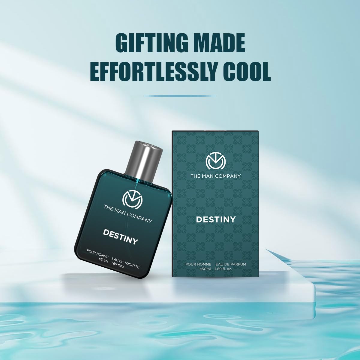 The Man Company Destiny Premium Perfume for Man | EDP 50ml | Gift for Man | Long Lasting Fragrance for Men | Valentine gift Set for Boyfriend, Husband