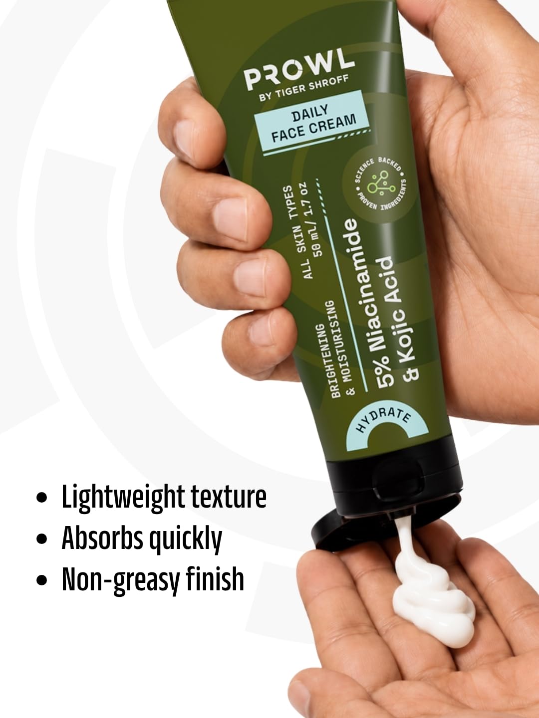 PROWL by Tiger Shroff Daily Brightening Cream for Men | Face Moisturiser