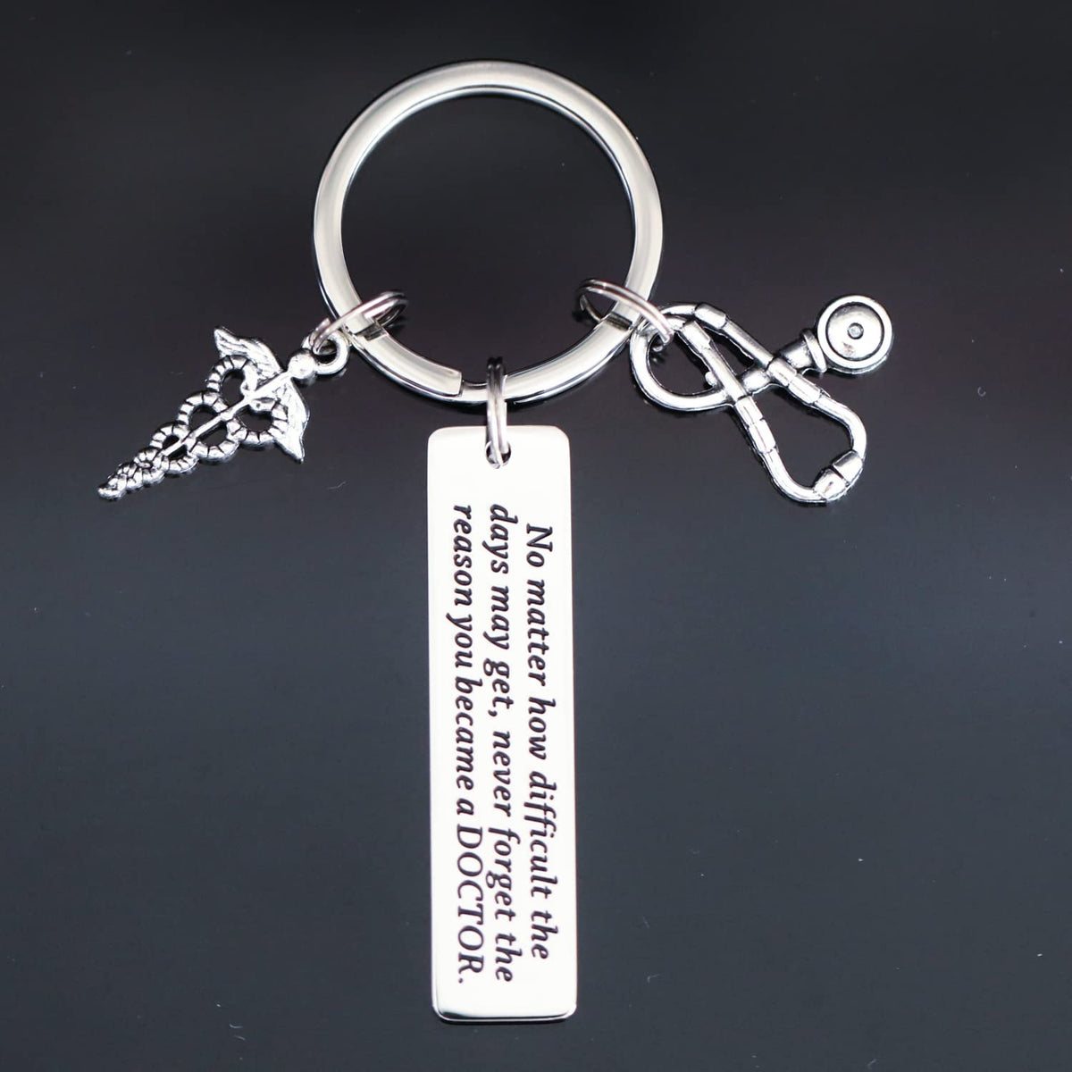 Doctor Keychain Gifts for Men Women Male Woman Friends Keychains Doctor Key Chain No Matter How