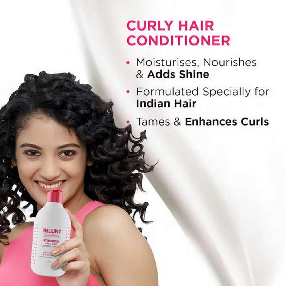 BBLUNT Curly Hair Conditioner With Coconut Water & Jojoba Oil -250 millilitre (Pack of 1)