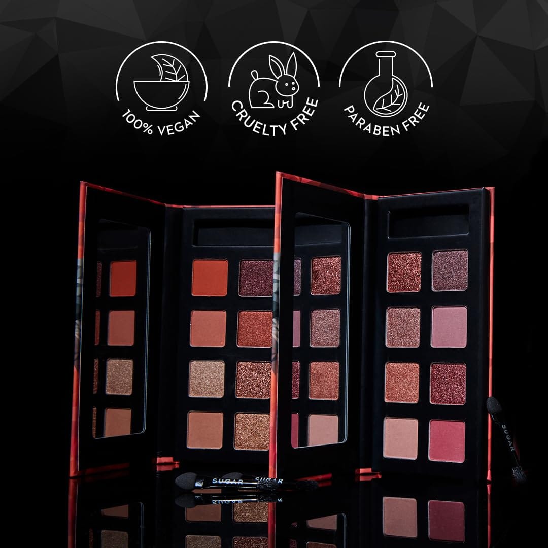 SUGAR - Blend The Rules Matte Eyeshadow Palette | SmudgeProof (07 Ivy) - 10.4g