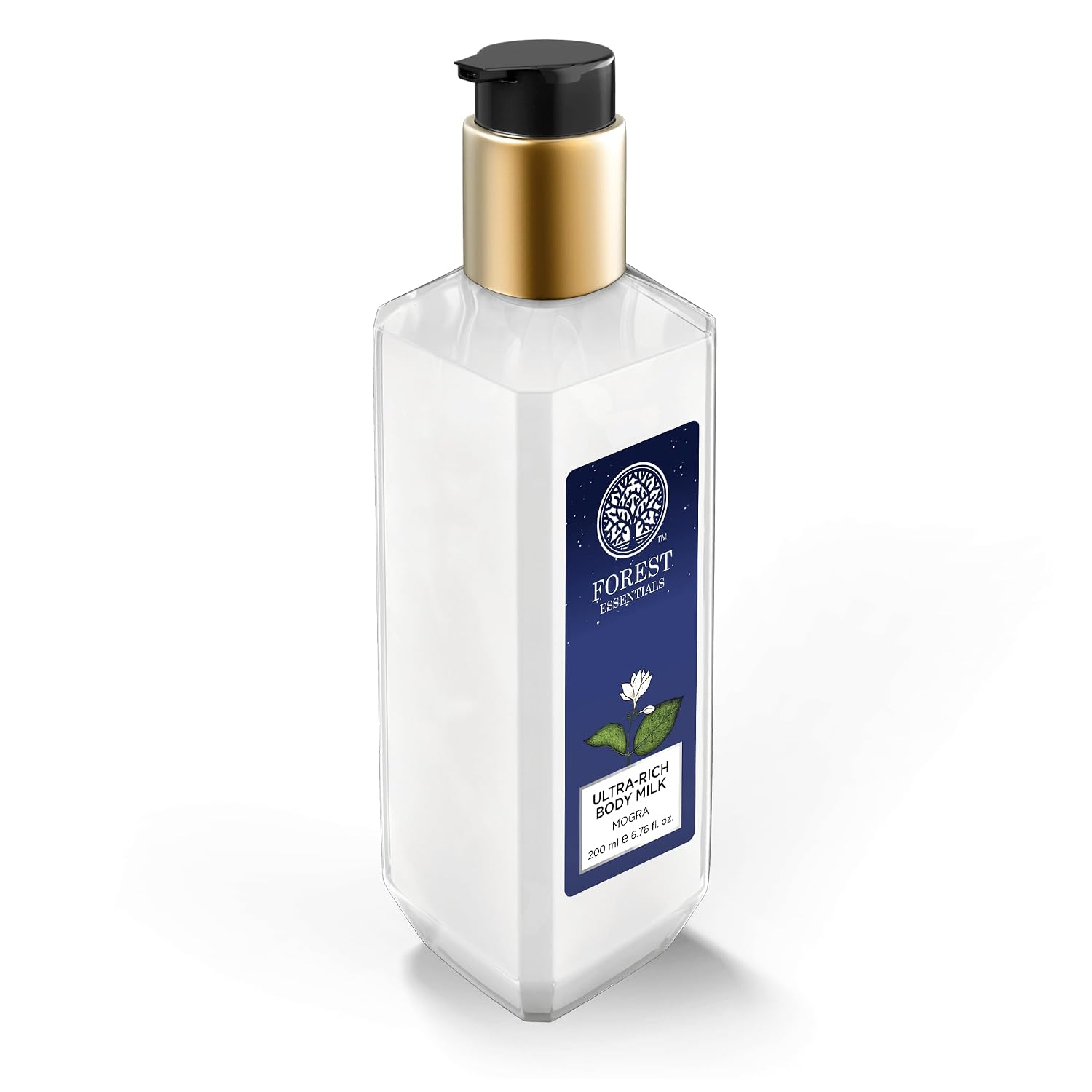 Forest Essentials Ultra-Rich Body Milk Mogra | Ayurvedic Nourishing Body Lotion to Replenish Skin Moisture and Leave it Smooth & Scented