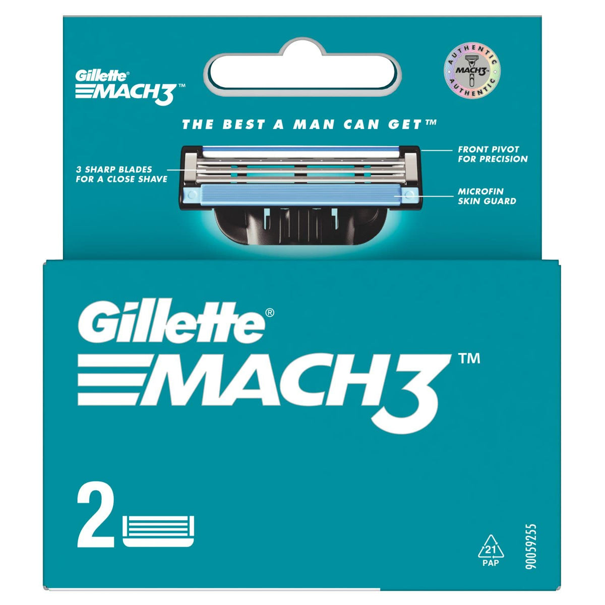 Gillette Mach3 Charcoal Shaving Razor for Men with New Enhanced Lubrastrip with a Touch of Charcoal for a Clean Close Shave & Gillette Mach 3 Manual Shaving Raz