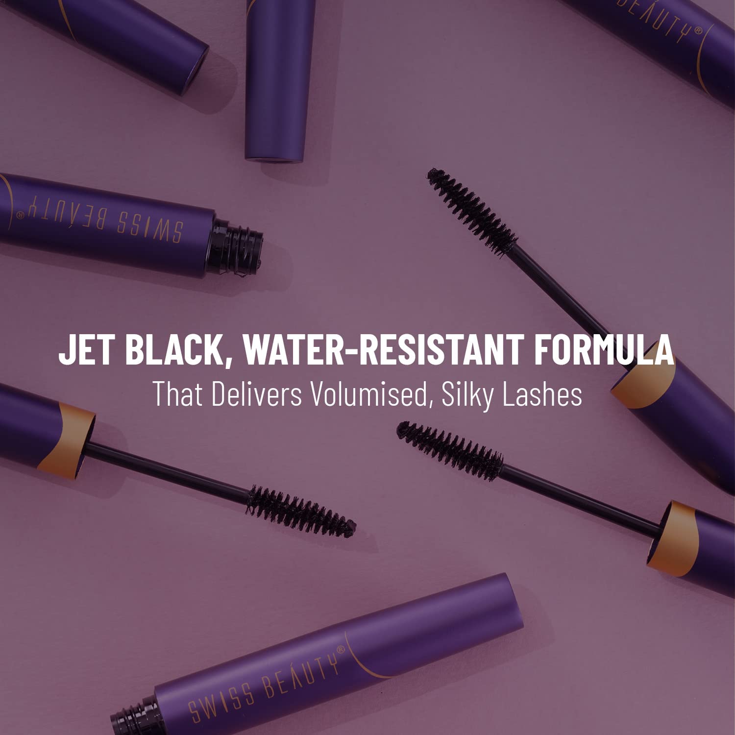 Swiss Beauty Super Lash Mascara | Instant Lift & Curl | Water-Resistant | Intense Colour Payoff | Long-Lasting | Black, 7.5Ml