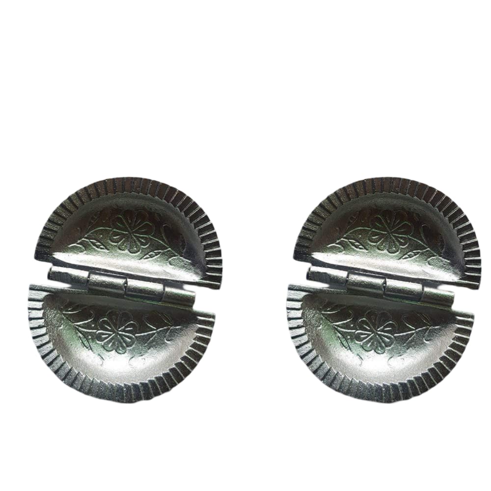 Sakoraware Aluminium Gujiya Karanji Dumpling Maker | Gujia Karjikai Kadubu Kollukattai Mould Cutter Sacha Machine Kitchen Molds for Ganesh Chaturthi Holi Diwali