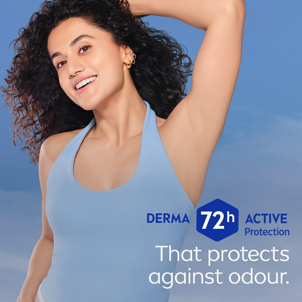 NIVEA Derma Control Defend Underarm Deo Roll-On for Women | Defends Against Irritation | 72H Derma Active Protection | With Pure Hyaluronic Acid & Pro-Vitamin B