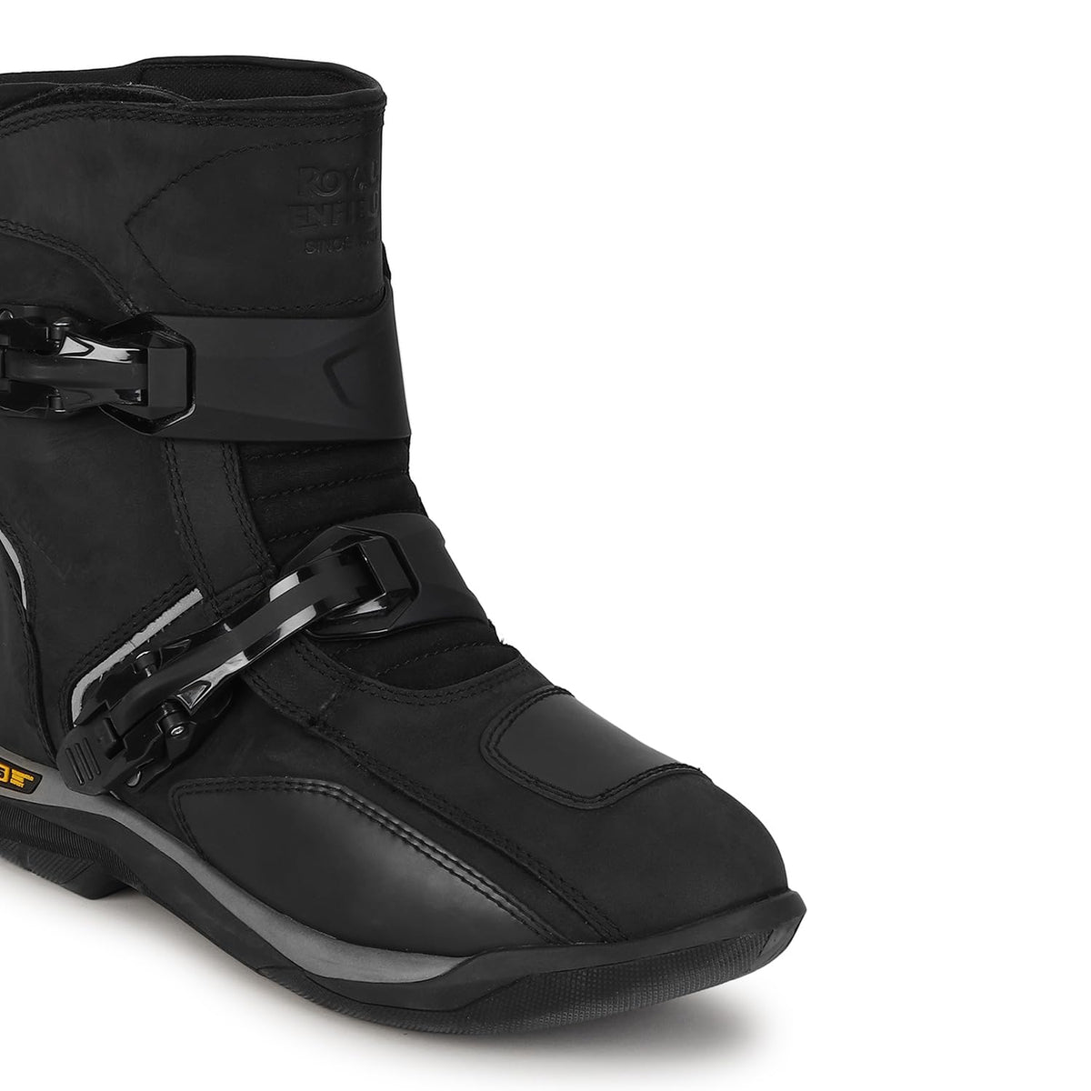 Royal Enfield Wanderer Black Riding Boots 8 UK