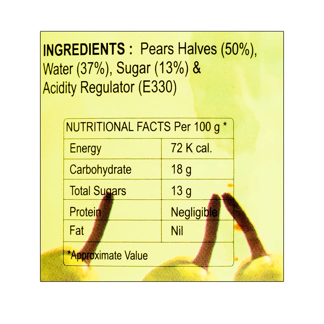 Birla Morton Pears Halves 850 Gm Pack of 4 850 g (Pack of 4)