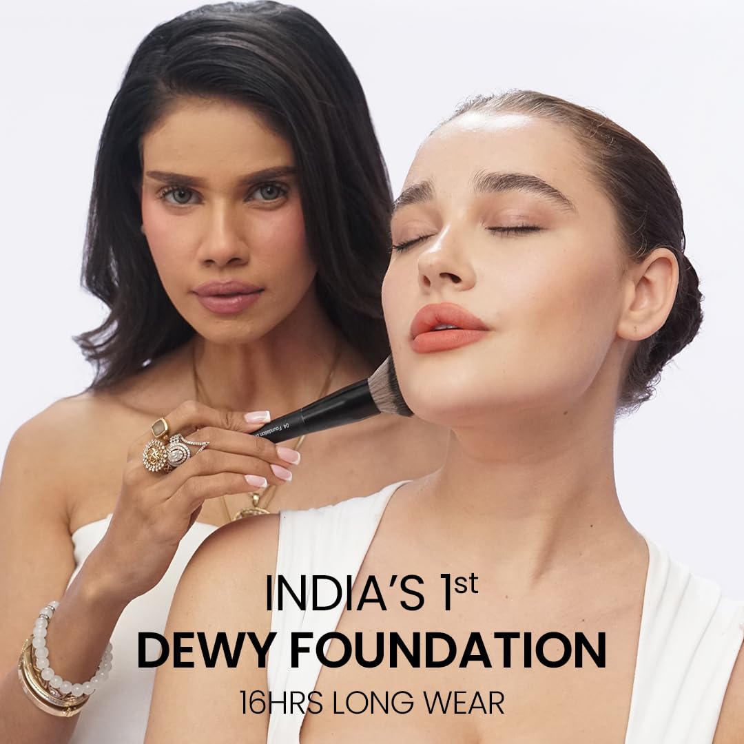 FLiCKA Professional HD Liquid Foundation With SPF Long Lasting High Coverage Waterproof - Med 201