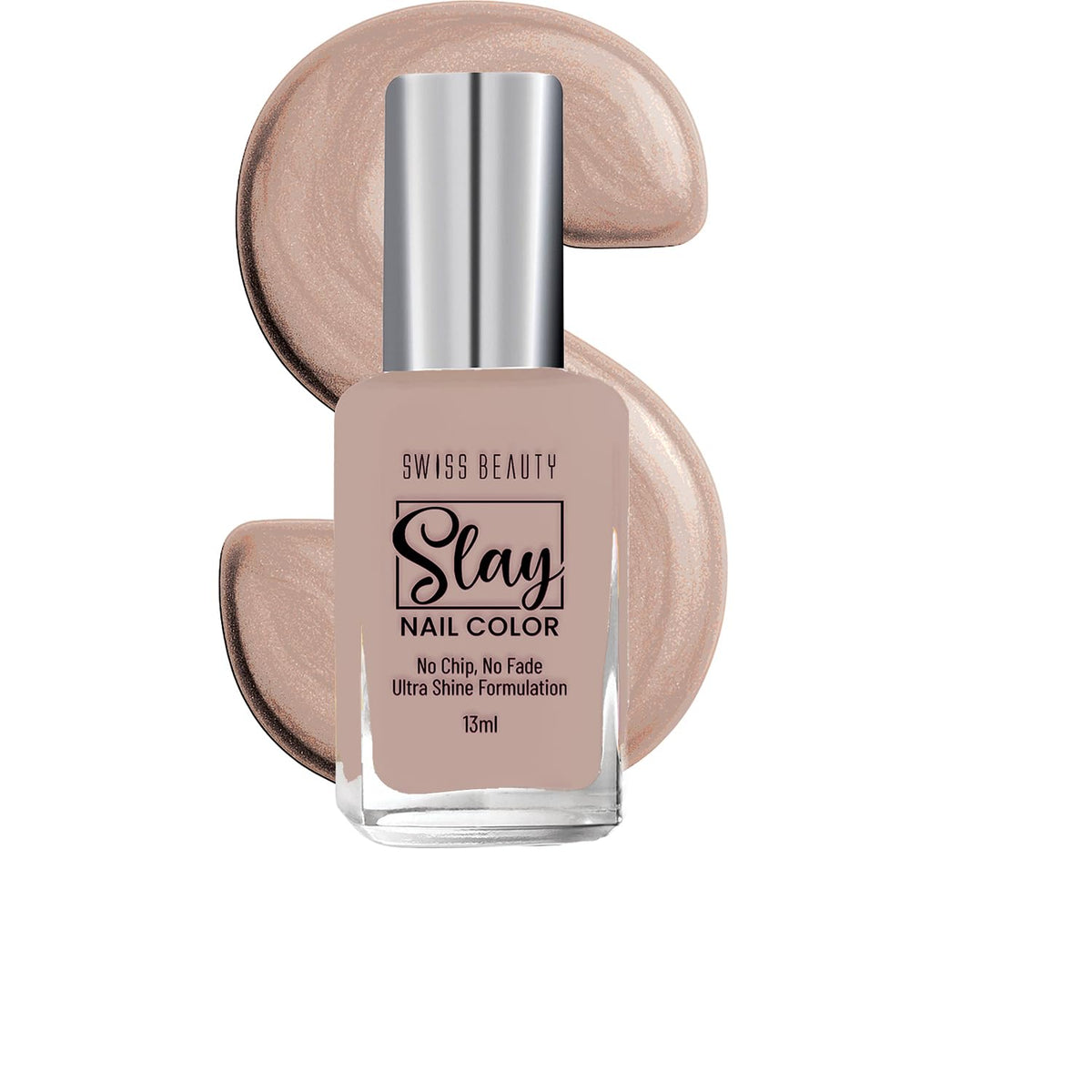 Swiss Beauty Slay Nail Colour – Vibrant, Glossy & Long-Lasting - 13 ML, Classic Cream Shade-401