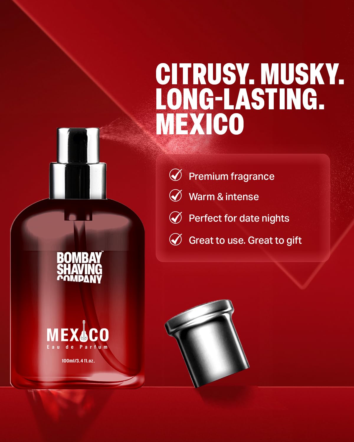 Bombay Shaving Company Power Styler Beard Trimmer & Perfume - Mexico 100ml || Combo