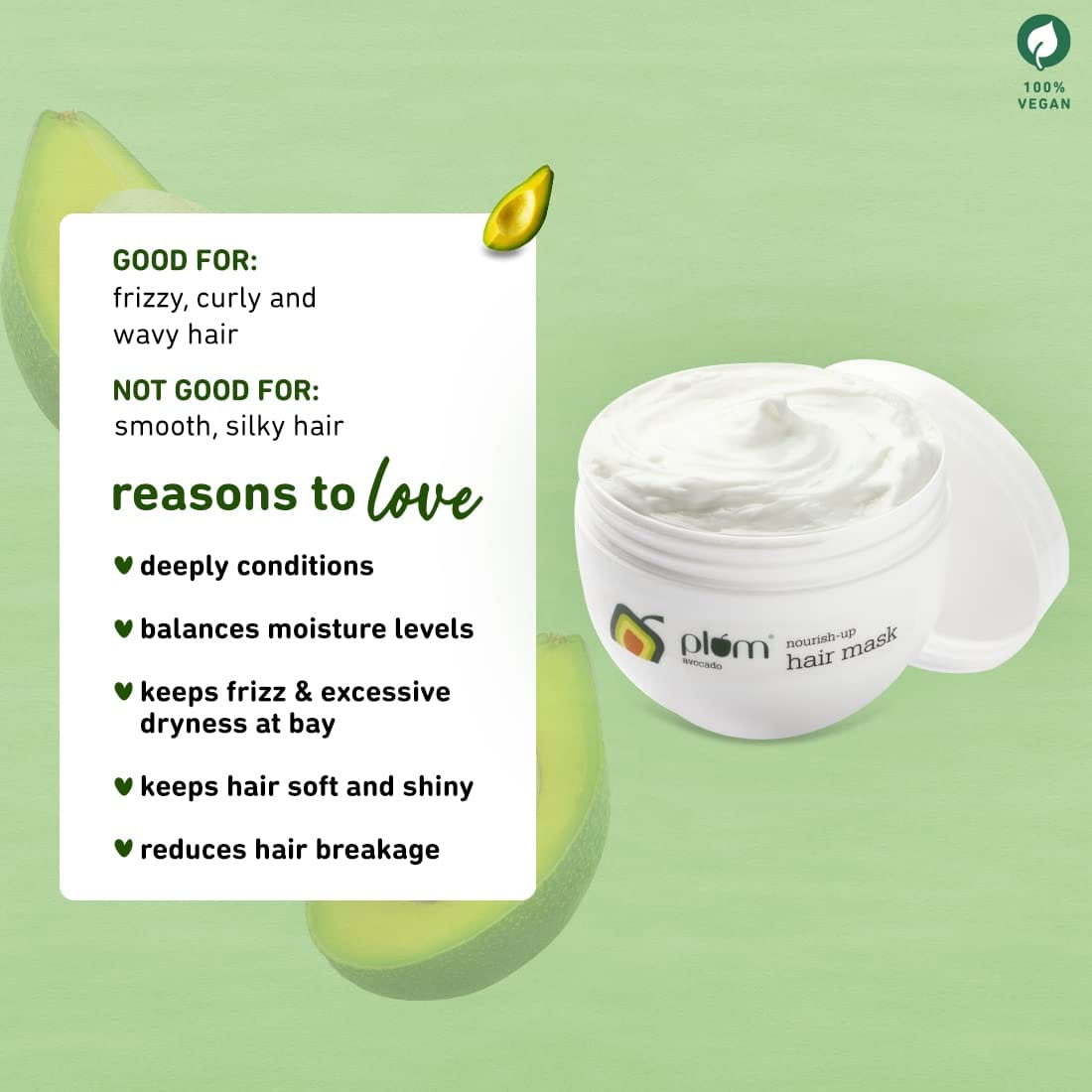 Plum - Avocado NourishUp Hair Mask (250g)