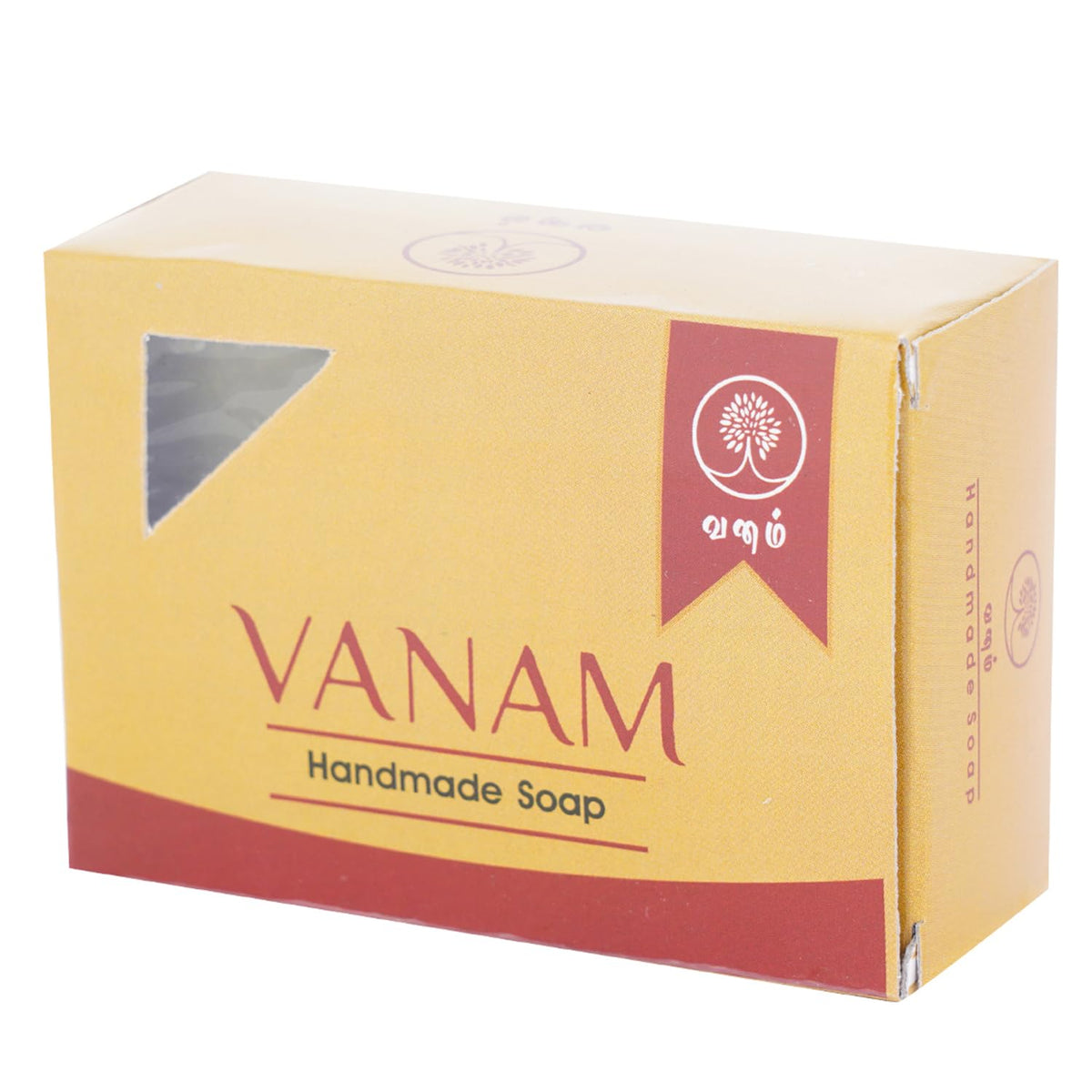 VANAM Handmade Herbal Charcoal Bath Soap_Black_Pack of 5 Charcoal Butter 100 g (Pack of 5)