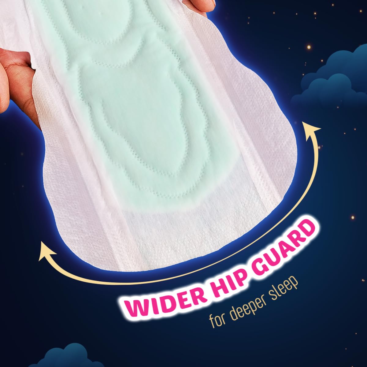 Sofy Women Anti Bacteria Longest XXL Sanitary Pads |Night Protection|Wider Hip Guard| Deep Absorption | Herbal Shield | Hygiene & Herbs | XX-Large, Pack Of 15 X