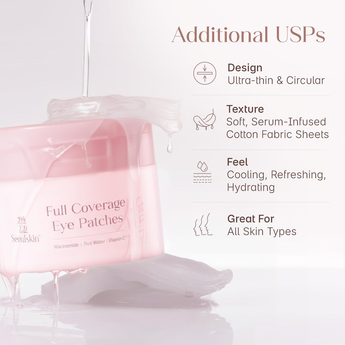Seoulskin Full Coverage Eye Patches | Dark Circles, Puffy Eyes & Fine Lines