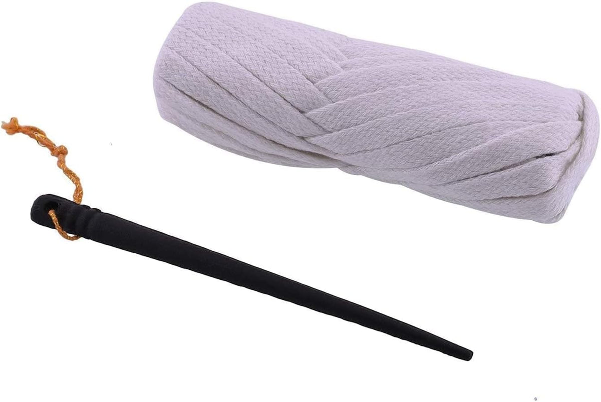 Will and Weaves Nada/ Pajama Dori Strings (Cotton) Premium Quality || 100% Pure Cotton Strings, (4 Pieces) 10 Meters Each, White, 10 Meter Each