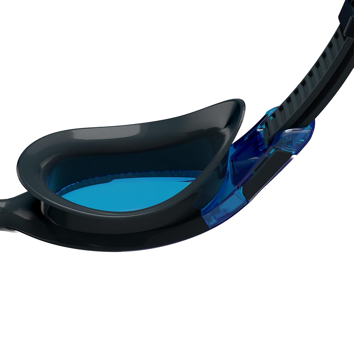 Speedo Unisex Adult Hydrosity 2.0 Anti Fog Coated Lens Swim Goggles | 100% UV Protection |Super Soft Seal Grey & Blue 1SZ