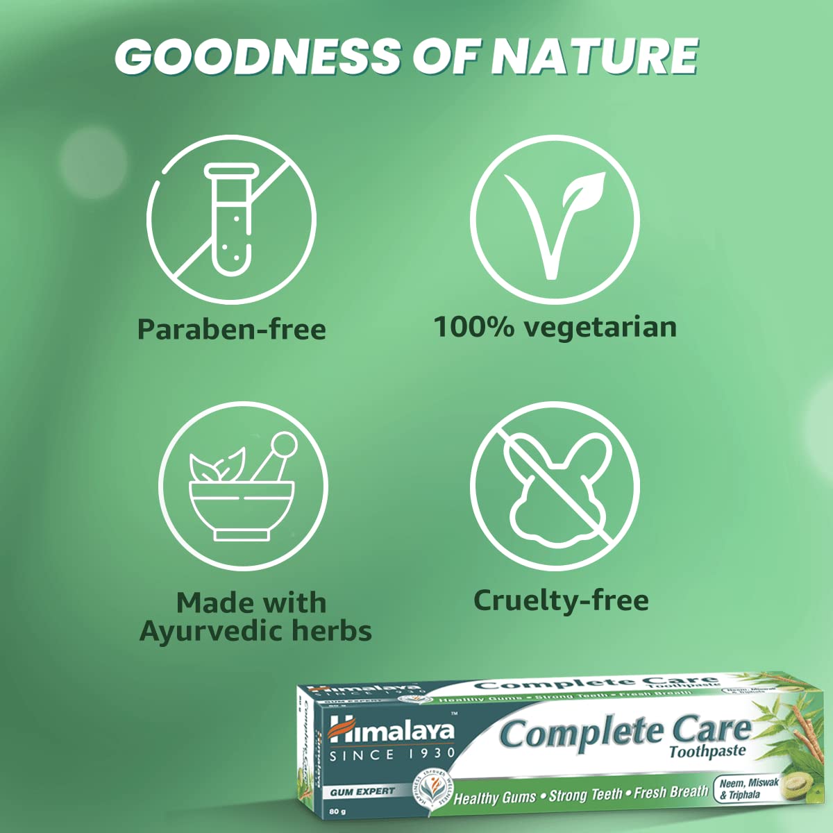 Himalaya Complete Care Toothpaste For Strong Teeth & Healthy Gum, 2 X 150g