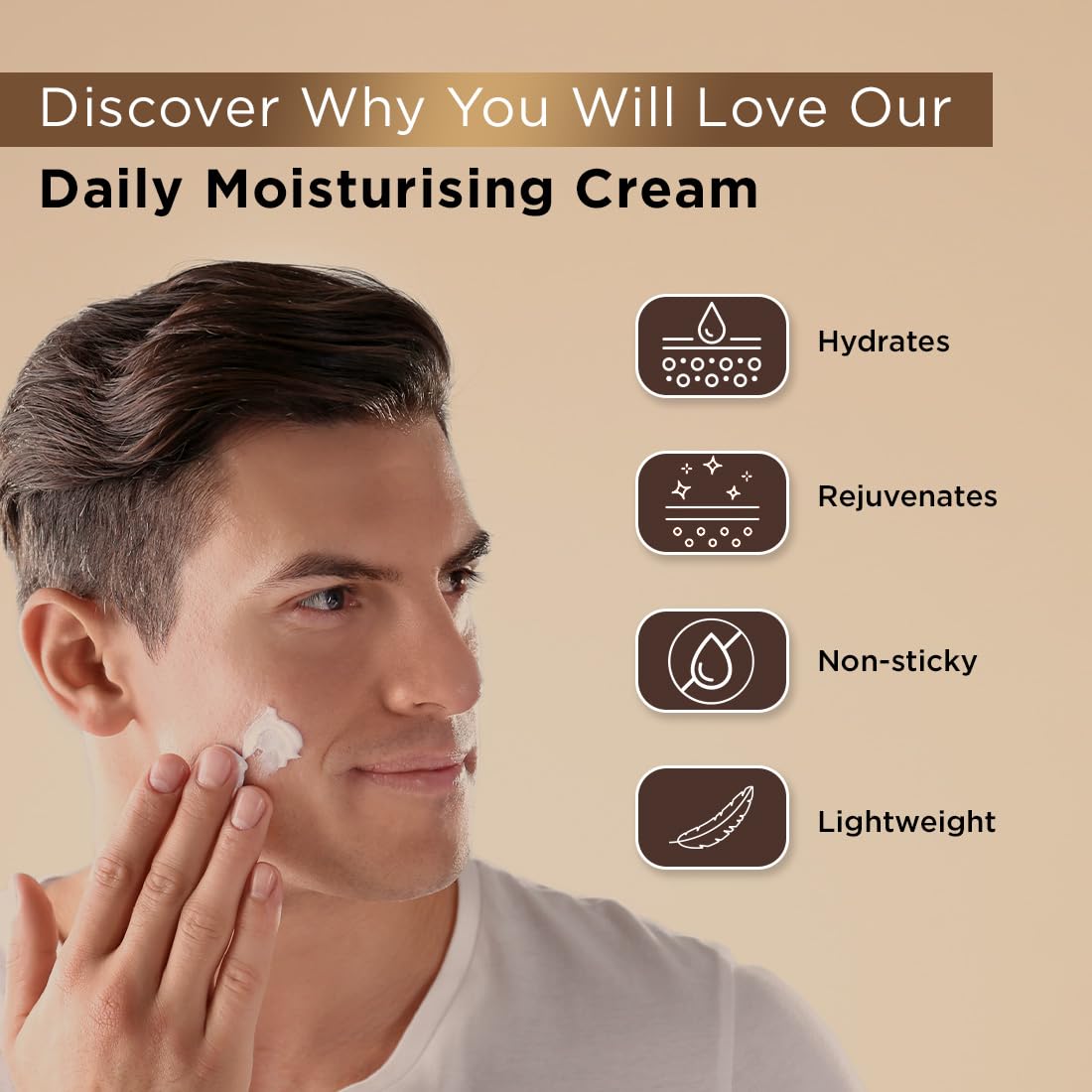 The Man Company DeTan Daily Pack with Activated Charcoal Face Wash & Daily Moisturising Face Cream | Argan, Shea Butter, Vitamin E | Deep Cleansing, Moisturizin