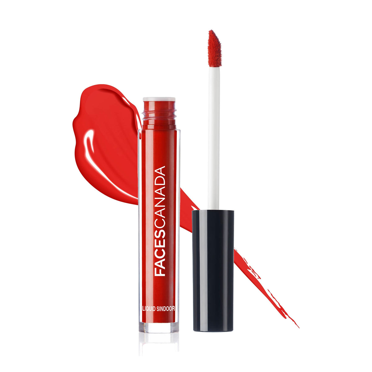 FACES CANADA Liquid Sindoor - Red, 2.5 ml | Highly Pigmented Rich Color | Quick Drying & Long Lasting | Velvet Matte Finish | Water-Proof | Smudge-Proof | Creas