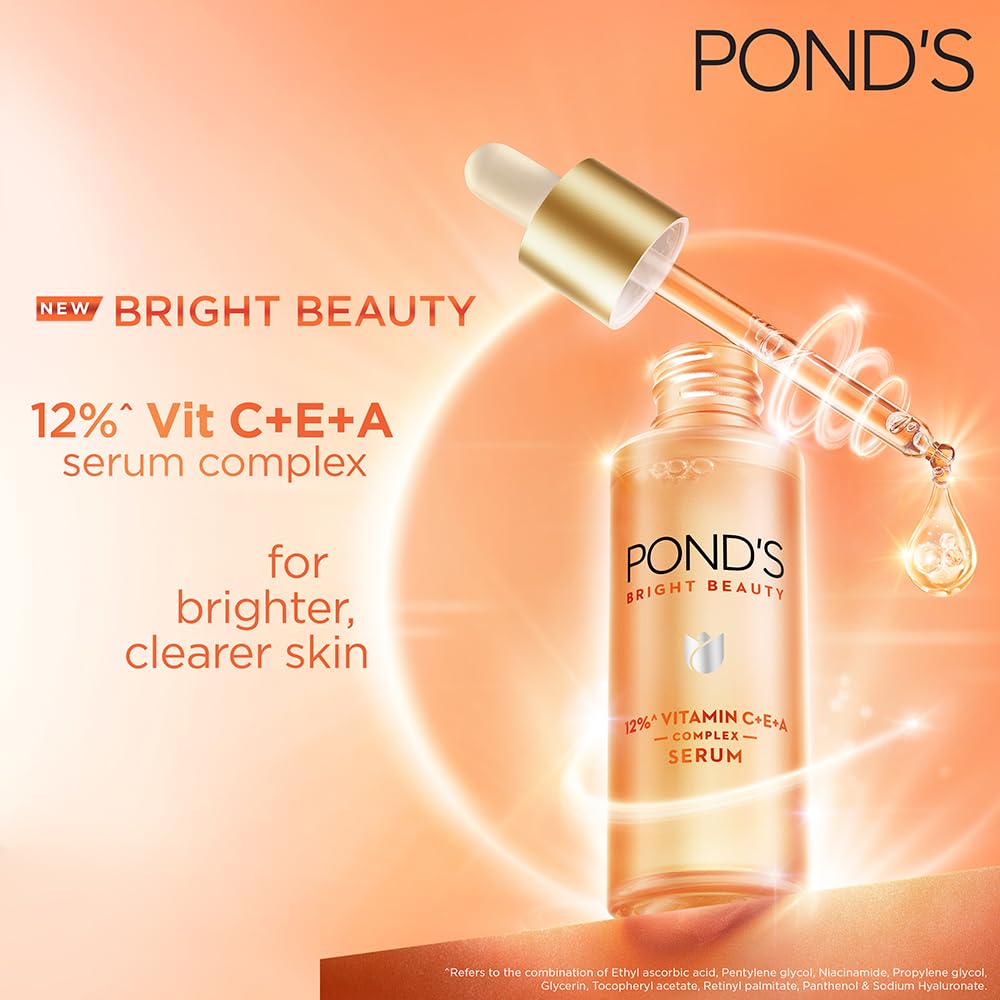 POND'S Bright Beauty 12% Vit C+E+A Serum 28ml 28 ml (Pack of 1)