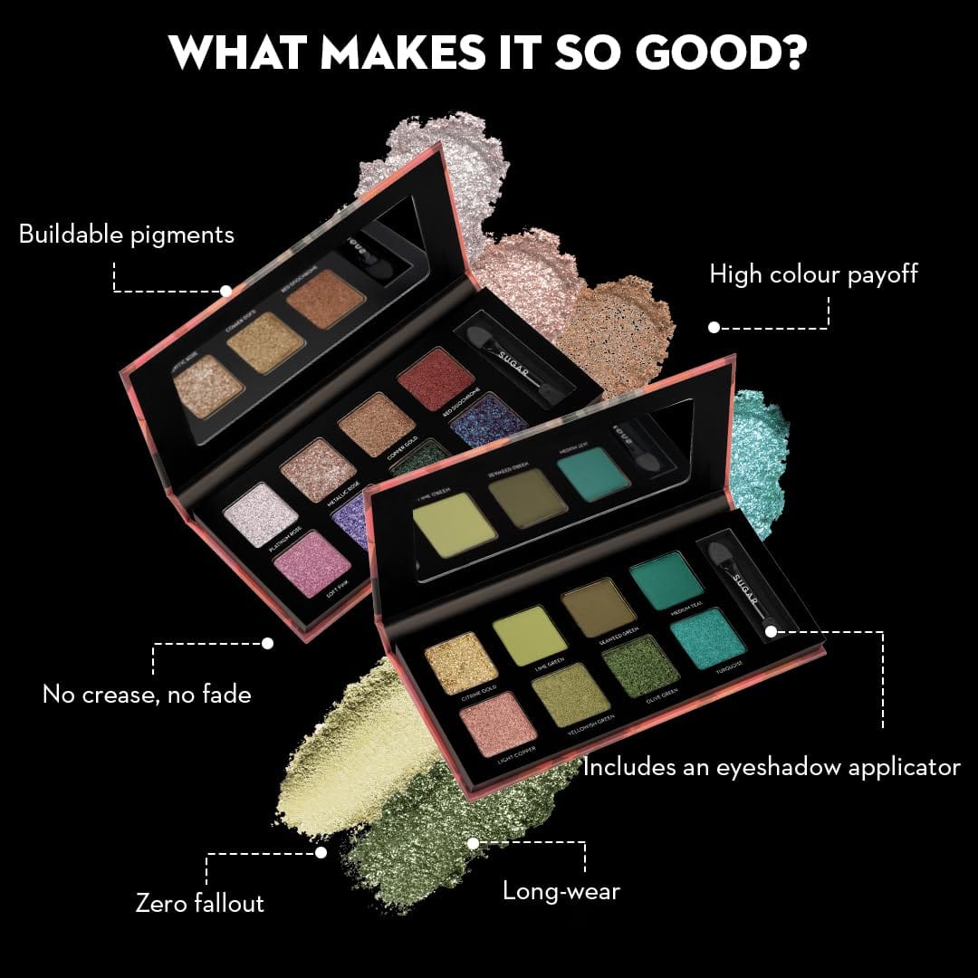 SUGAR - Blend The Rules Matte Eyeshadow Palette Powder (08 Reflection) - 10.4g