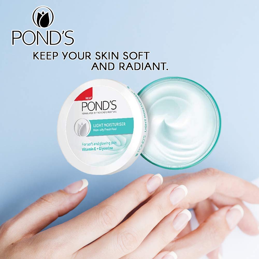 Pond's Face Cream, Light Moisturiser, 75ml 75 ml (Pack of 1)