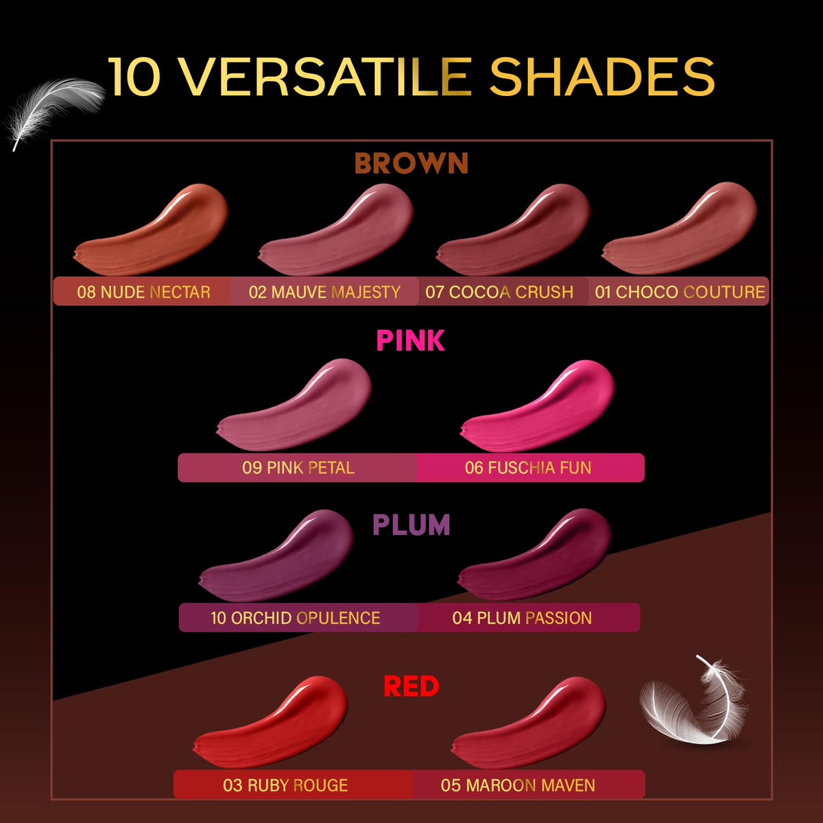 FACES CANADA Comfy Matte Wow Liquid Lipstick - Orchid Opulence 10 (Plum) 3.8ml | One Swipe Application | Highly Pigmented | Comfortable Wear | Glides Smoothly |