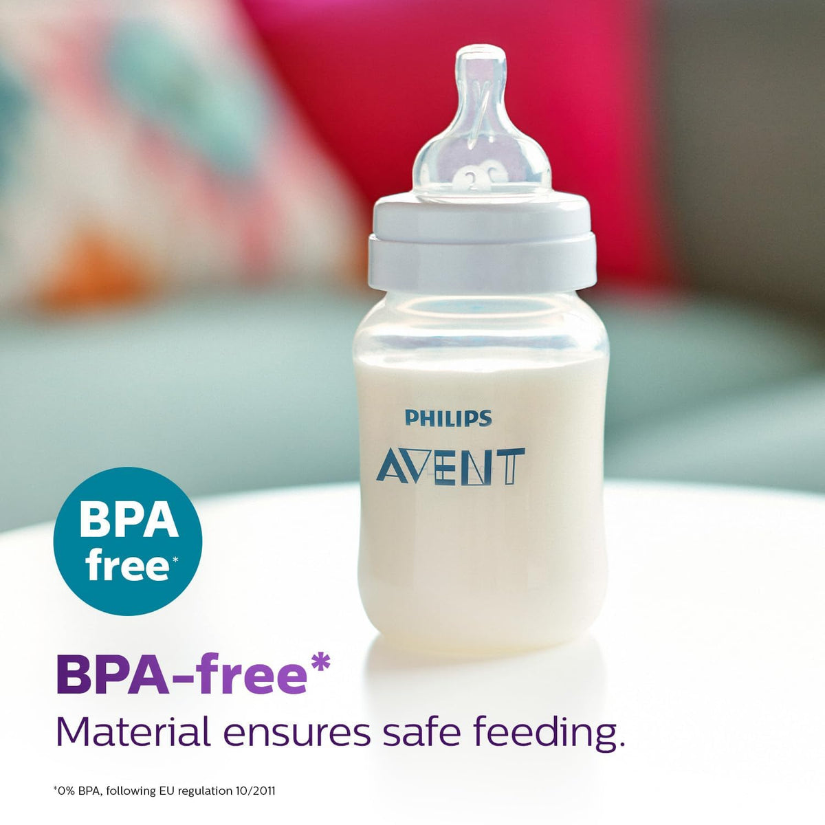 Philips Avent Anti Colic Baby Feeding Bottle 260ml (Twin Pack)| Anti-Colic Value Help Reduce Air Ingesion | SCY103/20 260 ml (Pack of 2)