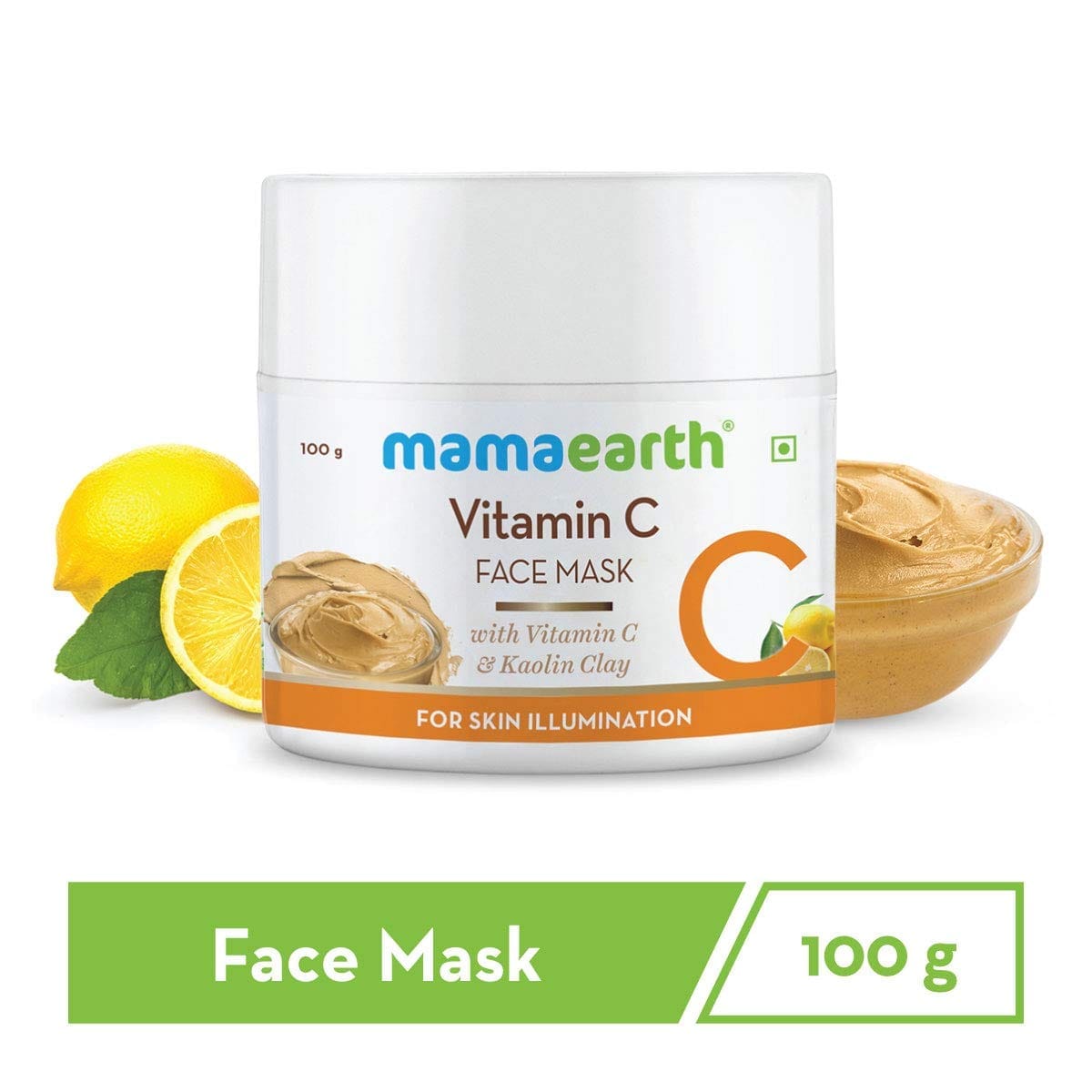 Mamaearth - Vitamin C Face Mask With Vitamin C & Kaolin Clay for Skin Illumination - 100g