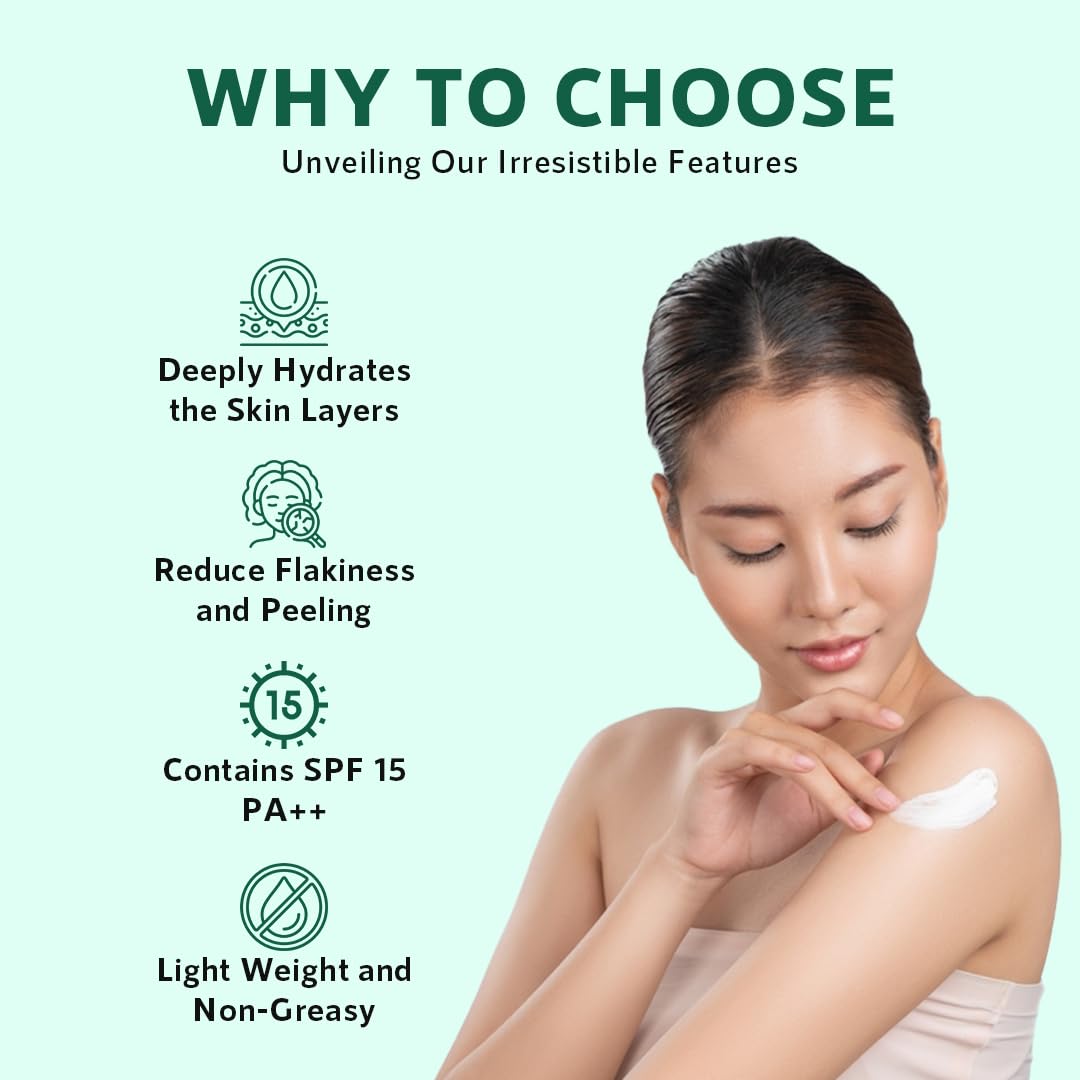 Orgatre Body Lotion | Avocado & Shea Butter with SPF 15 PA | Moisturizer for Dry Skin | Brightening & Sun Protection Body Cream 150 ml Lotion 150 ml (Pack of 1)