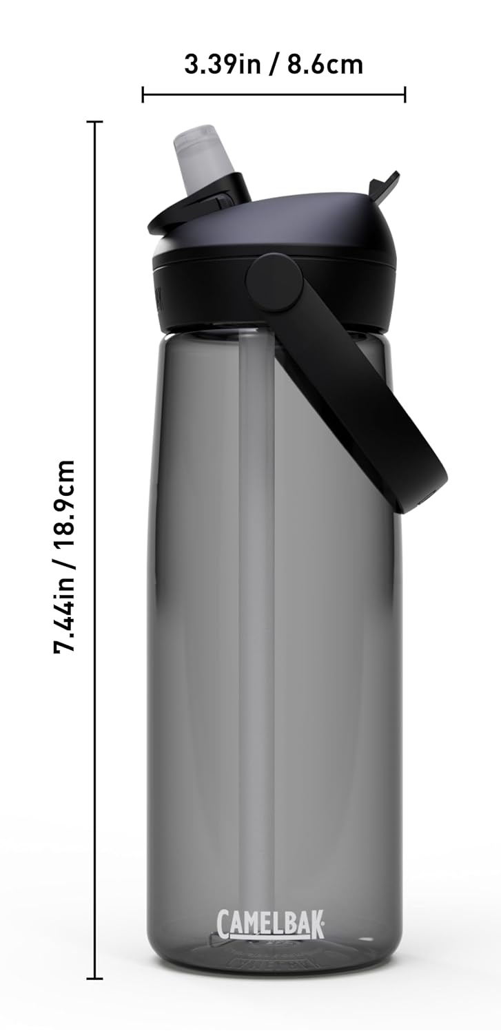 CamelBak Thrive Flip Straw Water Bottle 25oz, Charcoal