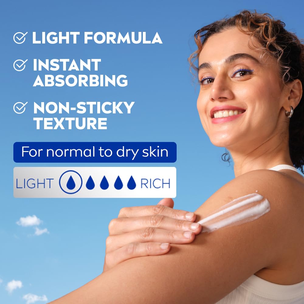 NIVEA Express Hydration Body Lotion, 400ml | 72 H Moisturization & Hydration for Summer | Goodness of Sea Minerals & Deep Moisture Serum | Non Greasy & Healthy