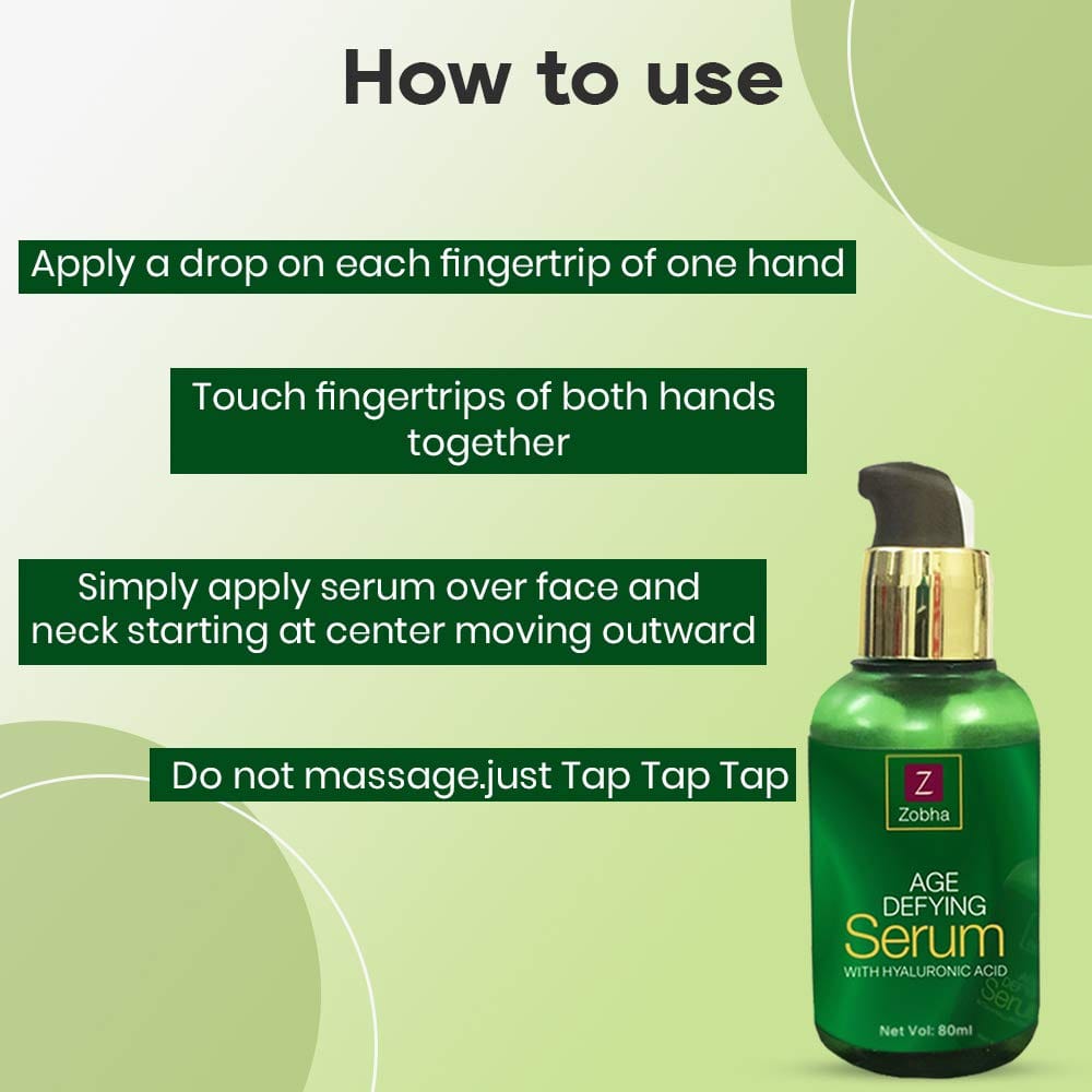 Zobha - Age Defying Face Serum With Hyaluronic Acid (80ml)