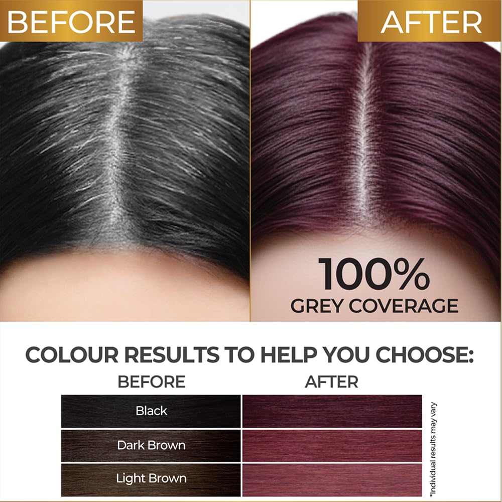 Streax Gel Hair Colour for Women & Men, Dark Brown 3, 150ml | Hair Colour Dark Brown| 100% grey coverage | Long Lasting Hair Color, Easy to Use | Ammonia-Free H