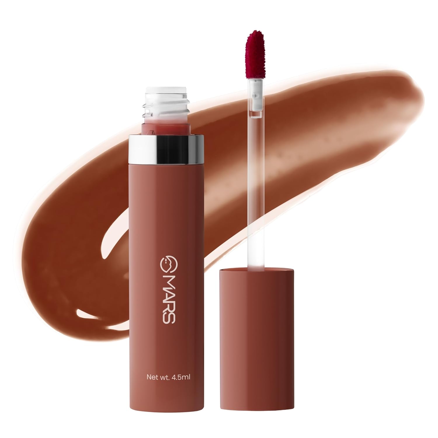 MARS Drip Lip Tint for Women (4.5 ml) (06-Cocoa Drip) | Lightweight & Long-Lasting | Comfortable Long Wear | Non-patchy Reapplication |Buildable Color, Glossy Finish