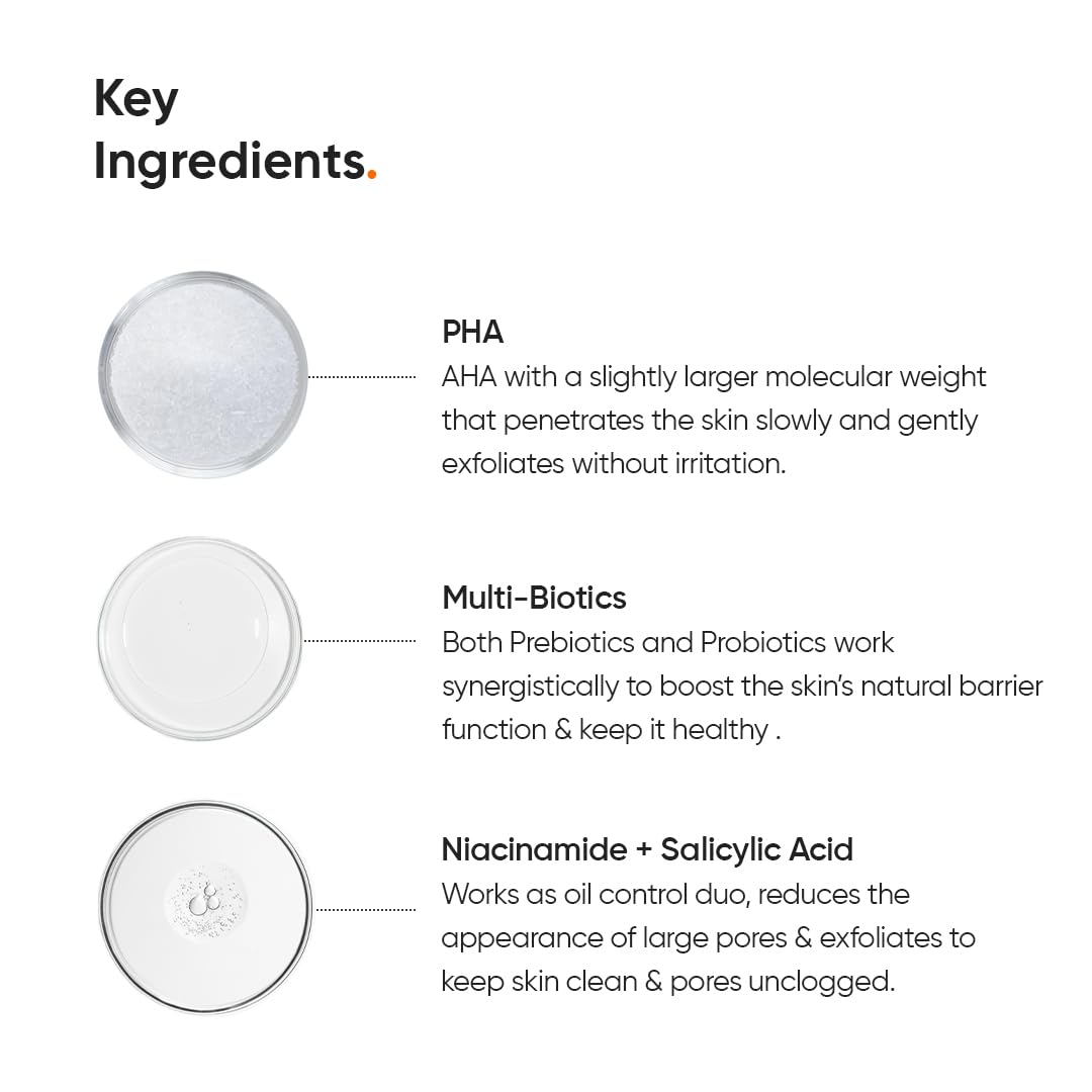Minimalist Anti Acne PHA 3% Face Toner for Oily Skin | Pore Tightening & Mild Exfoliation For All Skin | Alcohol Free Hydrating Face Toner For Glowing Skin | 150 ml