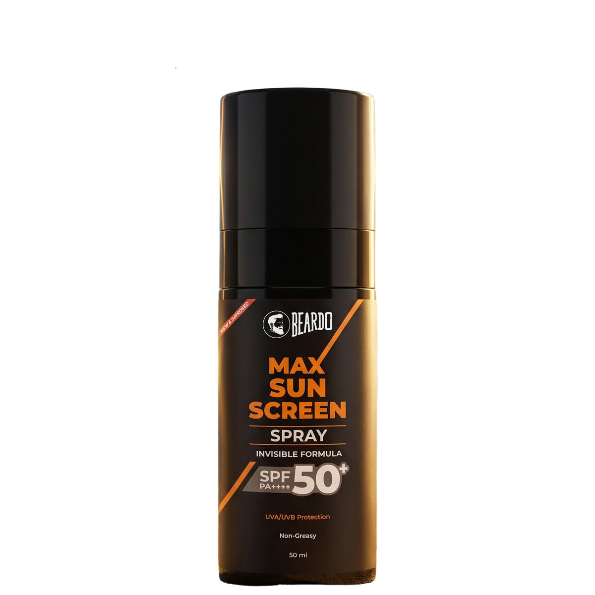 Beardo Max Sunscreen Spray SPF 50+ for Men | Invisible Formula | No White Cast | Lightweight & Non-Sticky Sun Protection | Easy Spray Application 50 ml (Pack of