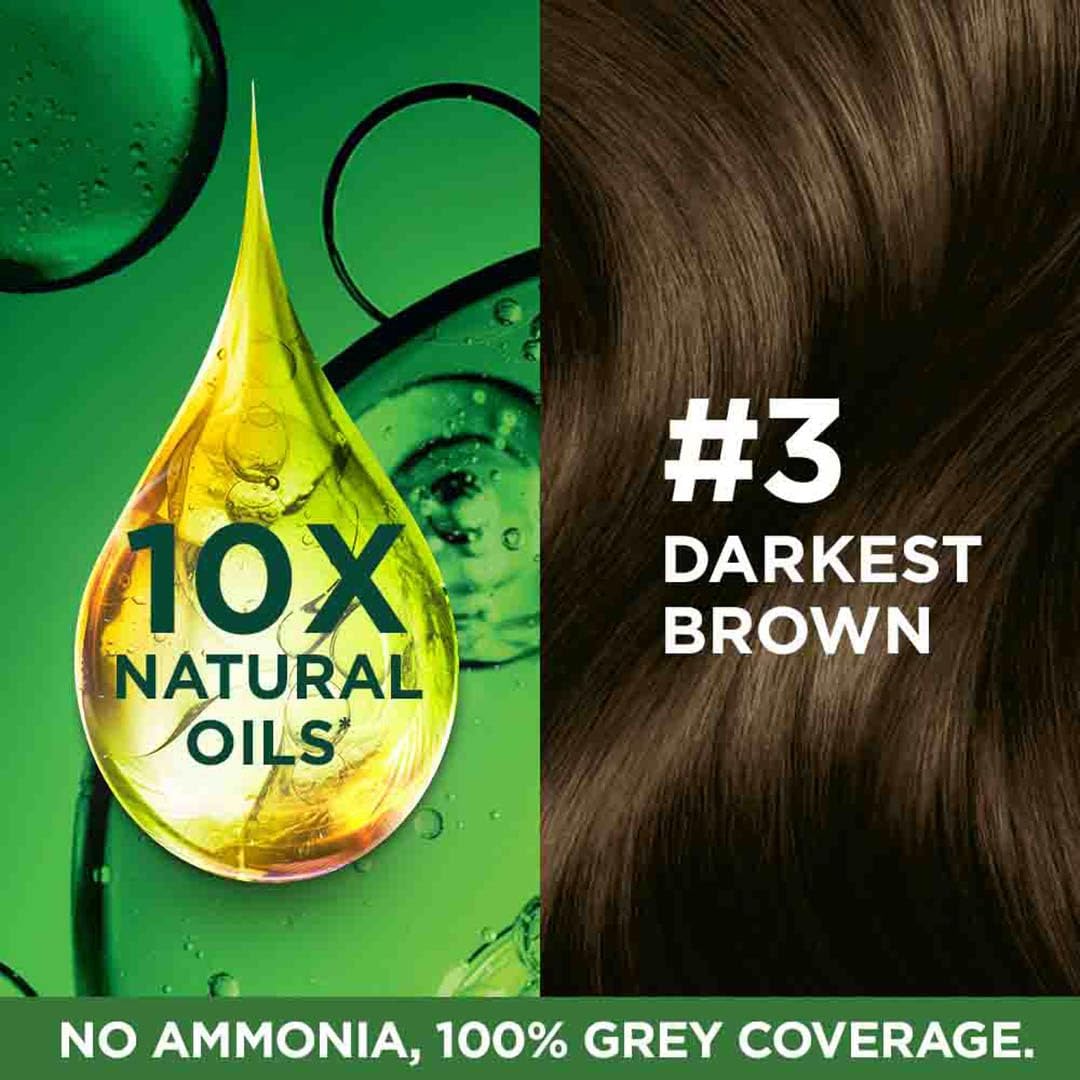 Garnier Color Naturals Crème hair color, Shade 3 Darkest Brown, 35ml + 30g Mini (PACK OF 2)