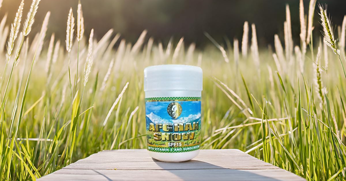 Afghan Snow with Vitamin E and Sunscreens - SPF 15 (100 GM) 50 g (Pack of 1)