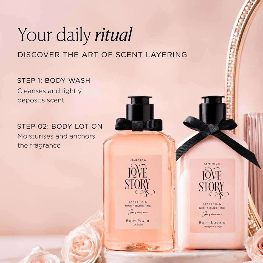 Kimirica Love Story Moisturizing Body Lotion |Gardenia and Night Blooming Jasmine | 270ml | Daily Moisturizer for All Skin Types |100% Vegan and Paraben Free 27